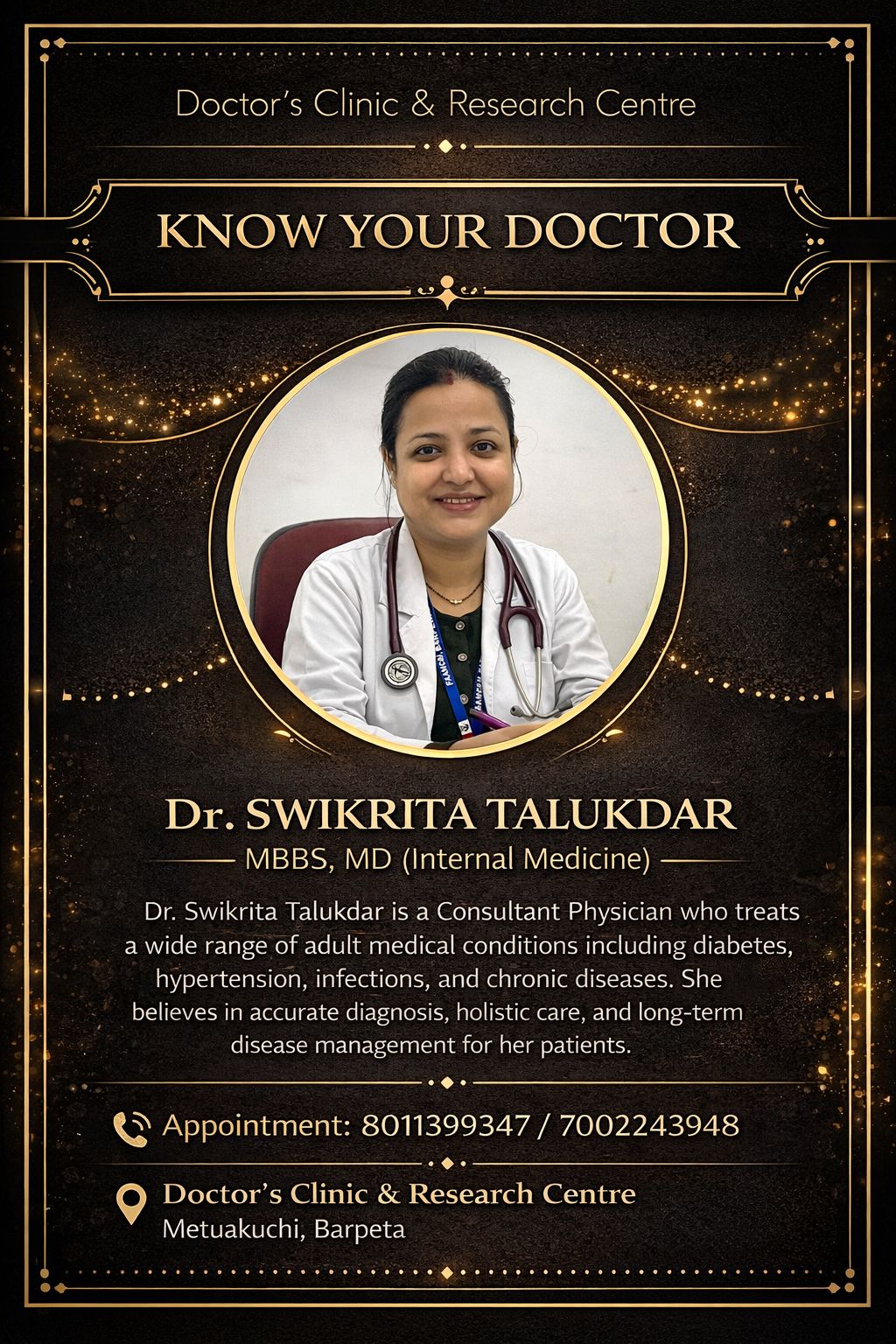Dr. Swikrita Talukdar
